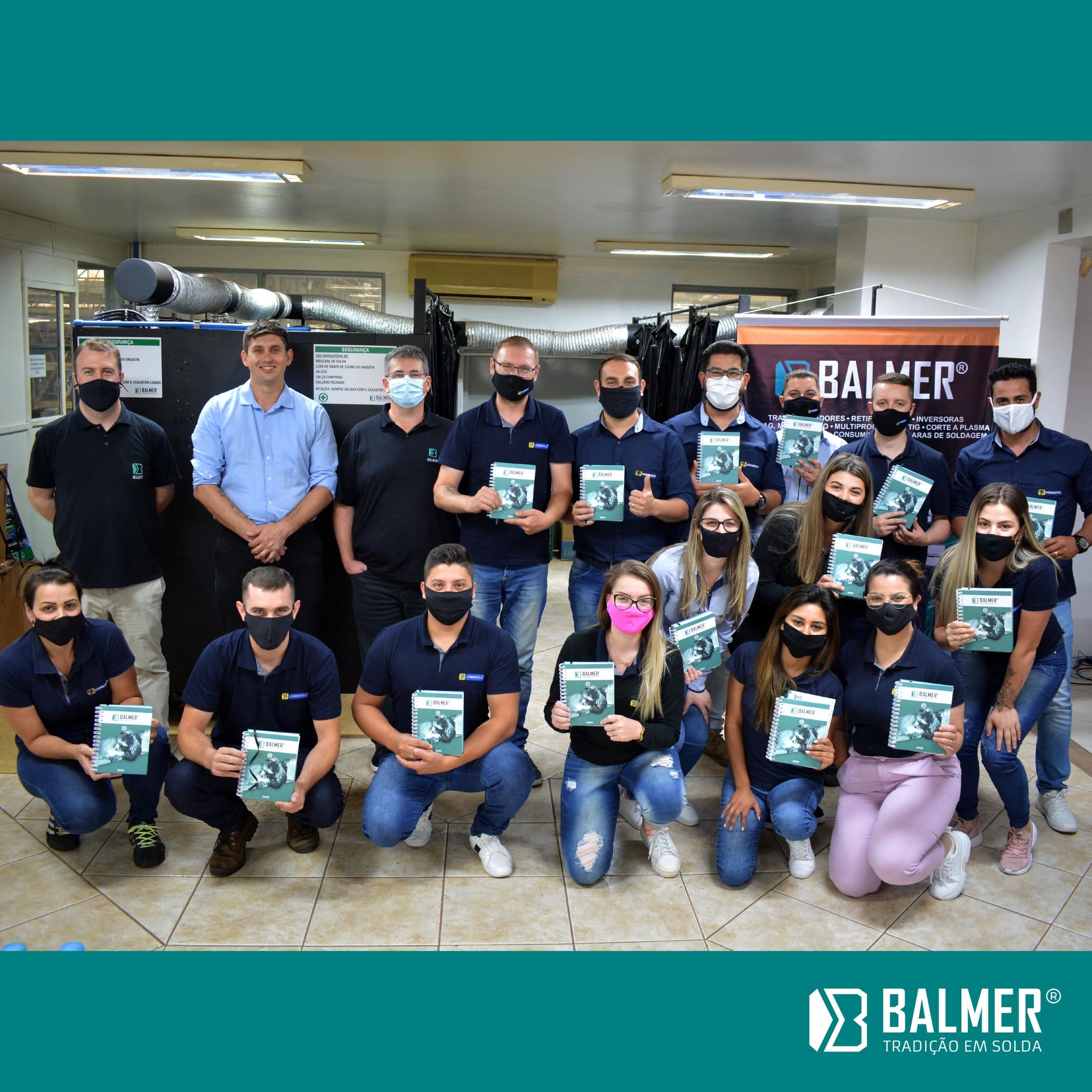Foto Pequena 4 - Visita a fábrica da BALMER pela equipe da Commersul