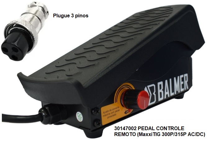 Foto 4 - Pedal Controle remoto para TIG - Cabo 3m (MaxxiiTIG 300P / 315P AC/DC) 3Pin